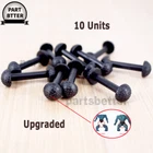 10 units For Motu Leg Band Replacement Connectors vintage figures Black Rubber