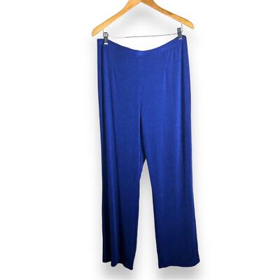 NWT Chico s Travelers No Tummy Pants Dormant Bright Blue Size 3 XL 16