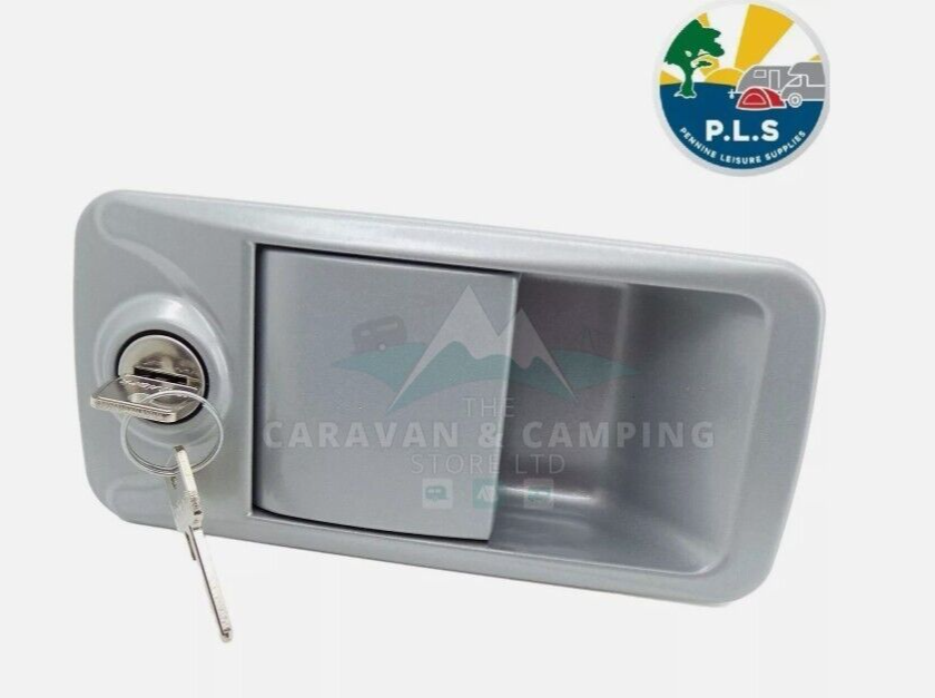 Caraloc 400 Exterior Door Lock Handle With Keys and Fittings Caravan Motorhome