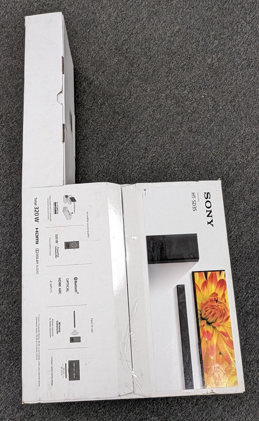 Sony HT-S350 2.1-channel 320W Soundbar System with Wireless Subwoofer