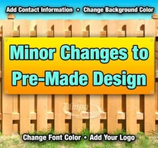 MINOR CHANGES Advertising Vinyl Banner Flag Sign USA Many Sizes Available USA