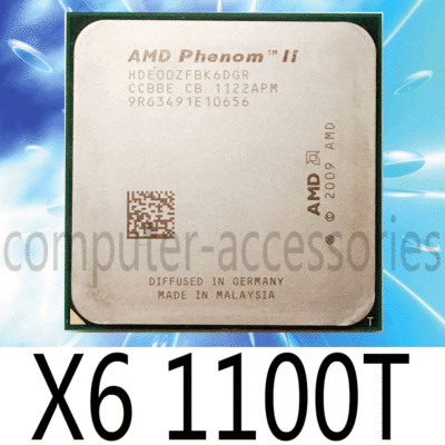 AMD Phenom II X6-1100T 3.33GHz AM3 125W CPU Processor