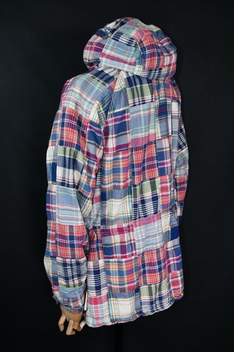 Polo Ralph Lauren Denim & Supply Patchwork Madras Plaid Parka size L - Picture 6 of 12