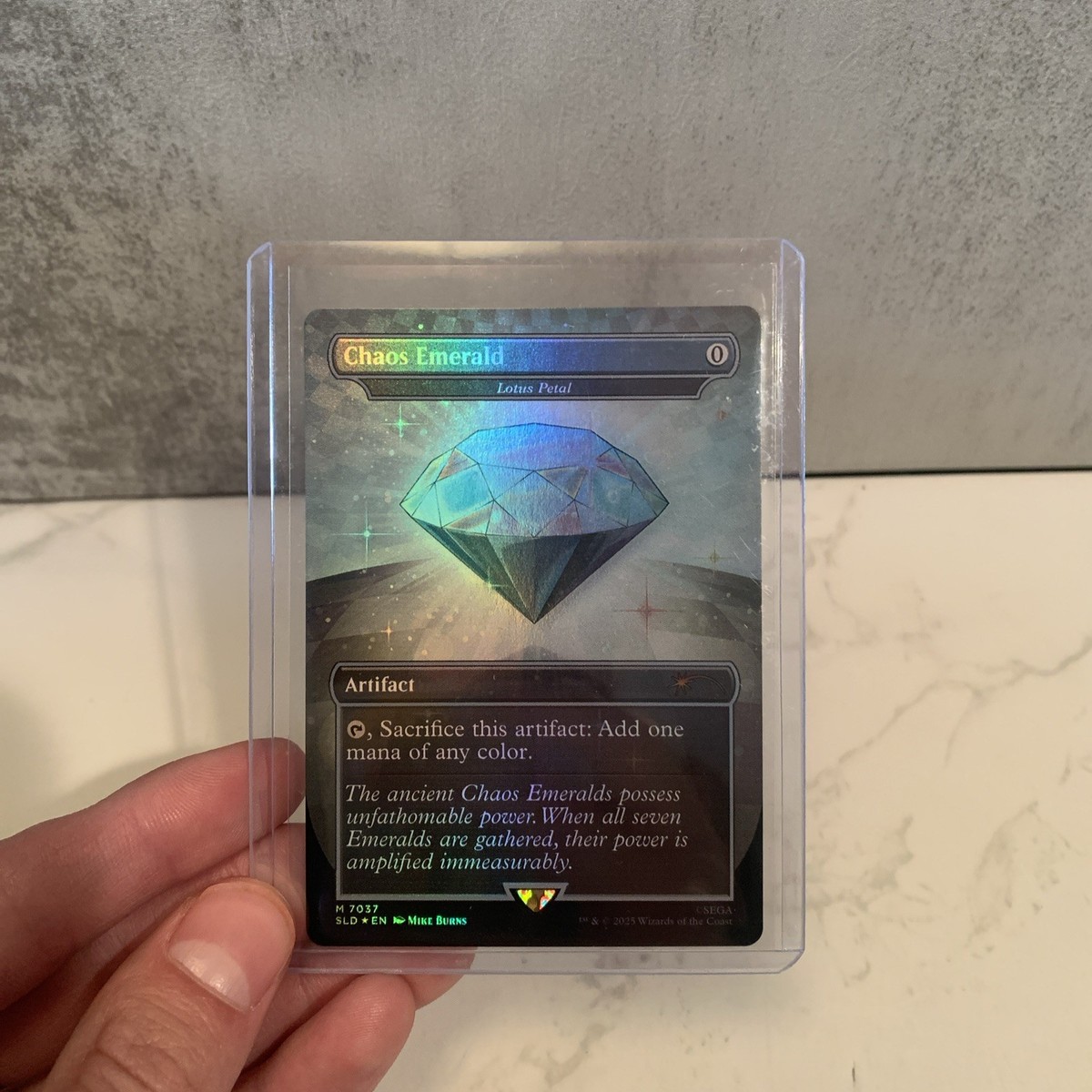 マジック：ザ・ギャザリング Chaos Emerald - mtg sonic secret lair Chaos Emerald Light Blue 7036 (Lotus Petal) MTG Sonic The Hedgehog マジック：ザ・ギャザリング