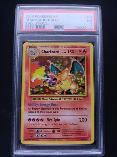 Charizard 11/108 XY Evolutions Holo  PSA 7