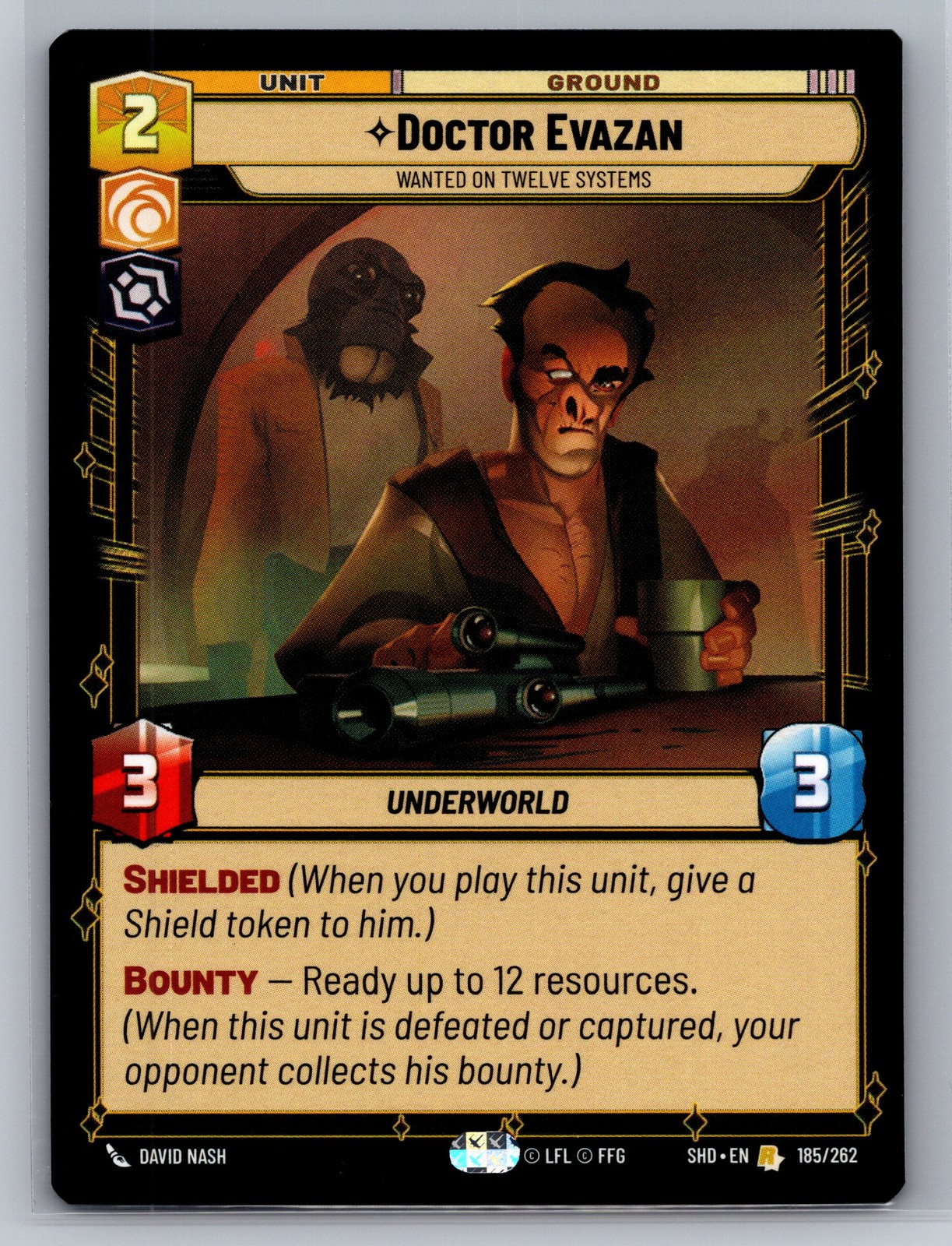 Star Wars Unlimited Shadows of the Galaxy #185 Doctor Evazan