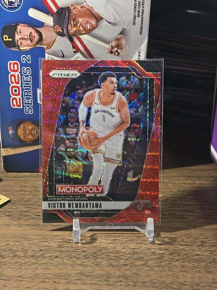 Victor Wembanyama 2024-25 Panini Prizm Monopoly Red Wave San Antonio Spurs