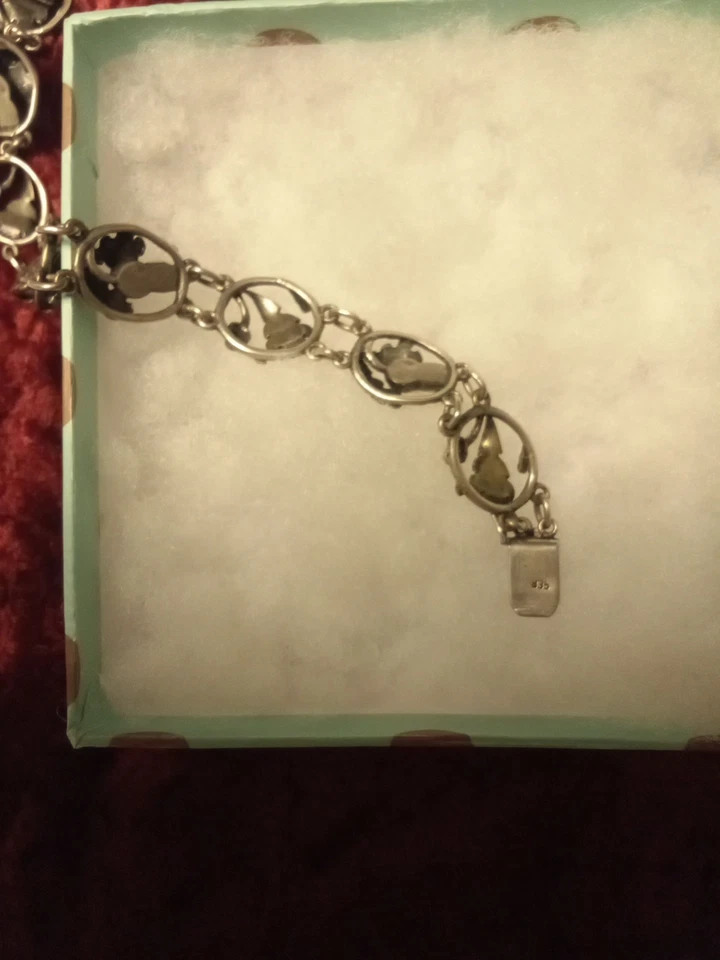 sehr schönes, altes Armband  , 835 Silber mit Grandeln  ,  Trachtenschmuck - Bild 2 von 4