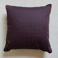Lauren Ralph Lauren Corded Accent Pillow Blue Red Floral Fabric Zip Square 18x18