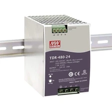 MEAN WELL TDR-480-48 Power Supply, AC-DC, DIN Rail, Three Phase