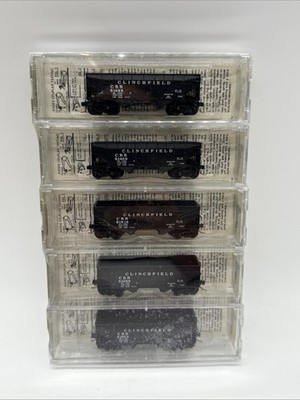 Kadee Micro-Trains 55102 Clinchfield 33' Twin Bay Hopper Operating Bays Rare Set