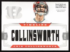 Cris Collinsworth 2012 National Treasures Custom Names Jersey /49 #8 Bengals