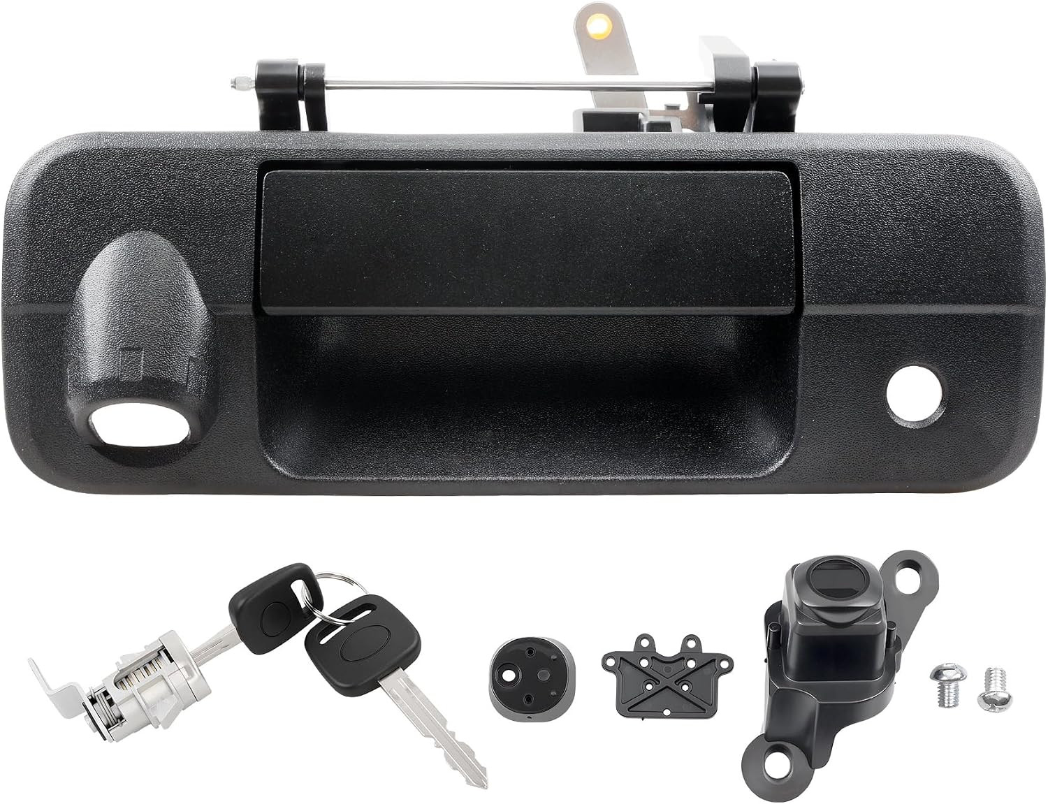 Metal Tailgate Handle Camera Hole Lock Cylinder 2 Keys Toyota Tundra 2007-2013
