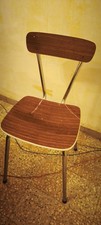 Ancienne chaise en formica marron vintage 70's TTbe