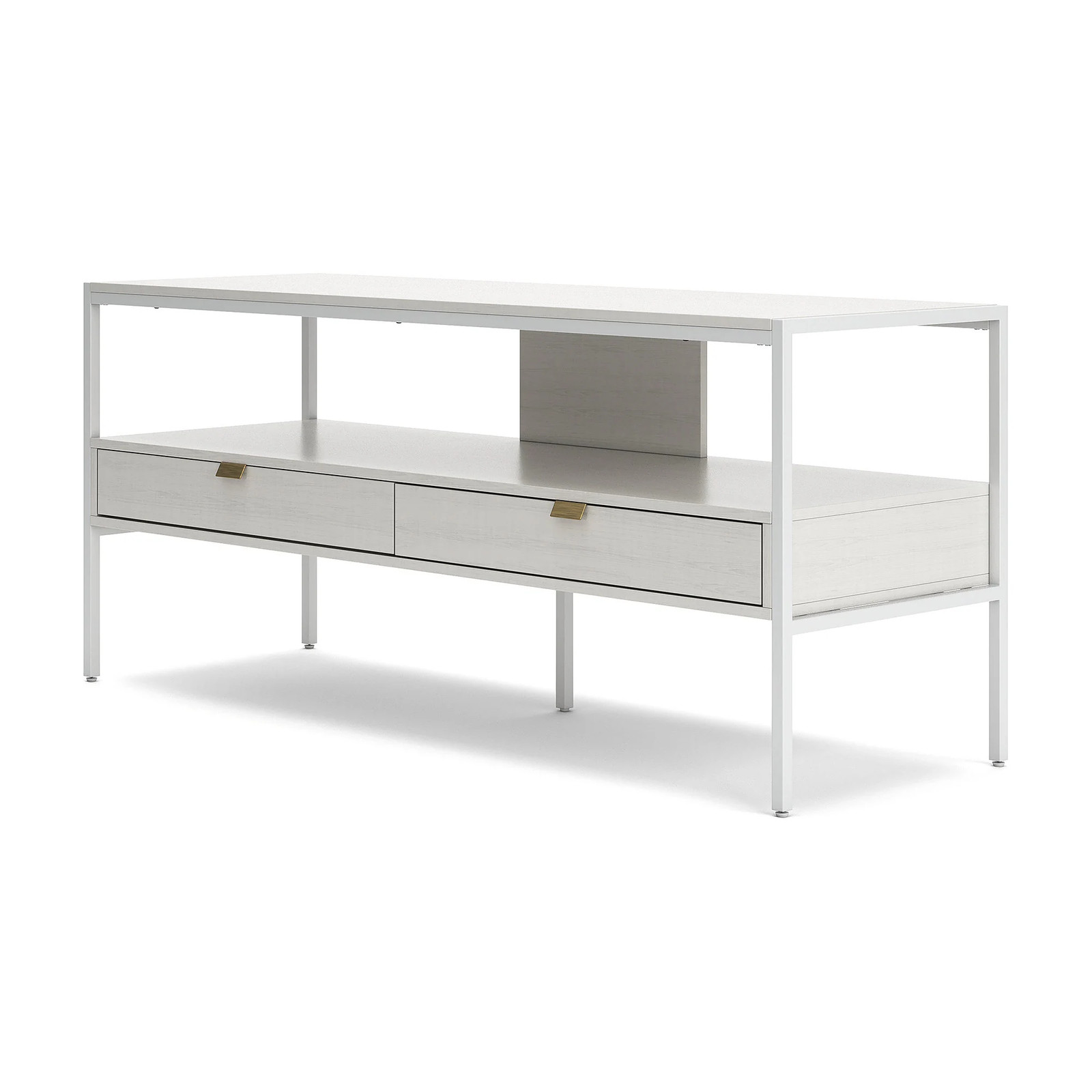 Signature Design by Ashley Deznee White 60" TV Stand - 60 inches in width