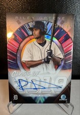 2019 Bowman Draft - Chrome Class of 2019 Refractor Auto Riley Greene /250 - Read
