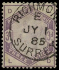 GB 1884  SG191 Used Richmond cds