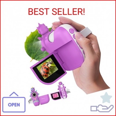 Digital Microscope for Kids Handheld Miniscope - 4K 2.0'' Screen Rechargeable 100