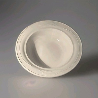 Vintage CORNING WARE Casual Ellegance Serving Bowl L-21 WHITE FLORA 1.5 QT. BOWL