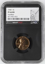 1940 1c Proof Lincoln Cent - Ngc Pf 66 Rd - Vaultbox