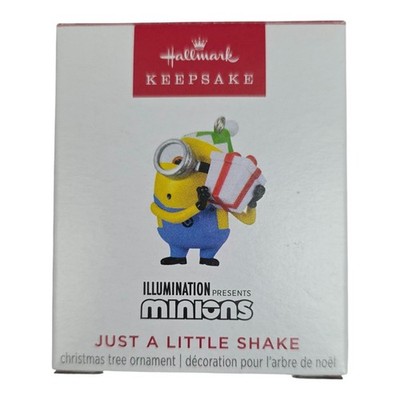2024 Hallmark Just a Little Shake Minions Keepsake Mini Ornament IOB QXM9264