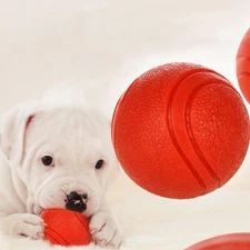 Dog Toy Rubber Ball Bite Resistant Solid Ball Puppies Dogs S-xl Pet Supplies