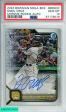 2022 BOWMAN MEGA BOX ONEIL CRUZ #BRMOC CHROME RKE AUTO RC OF 99 PSA 10