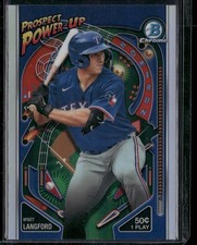 2024 Bowman #PP-3 Wyatt Langford Prospect Power-Up