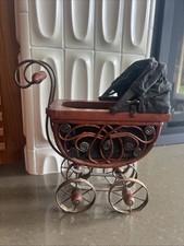 Vintage Wicker Baby Doll Carriage Buggy Antique Stroller Victorian