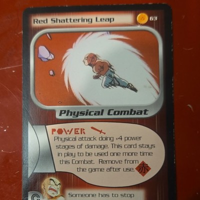 Dragon Ball Z Red Shattering Leap Krillin 63 Physical Combat Regular +4 Power