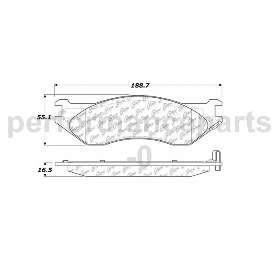 Juego de pastillas de freno de disco delanteras rotor de freno de disco para Ford F-250 HD 1997-1997 Foto 3 de 4