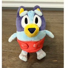 Bluey  Friends BABY BLUEY 8" Plush Blue Dog Red Diaper 2018 Moose Toys