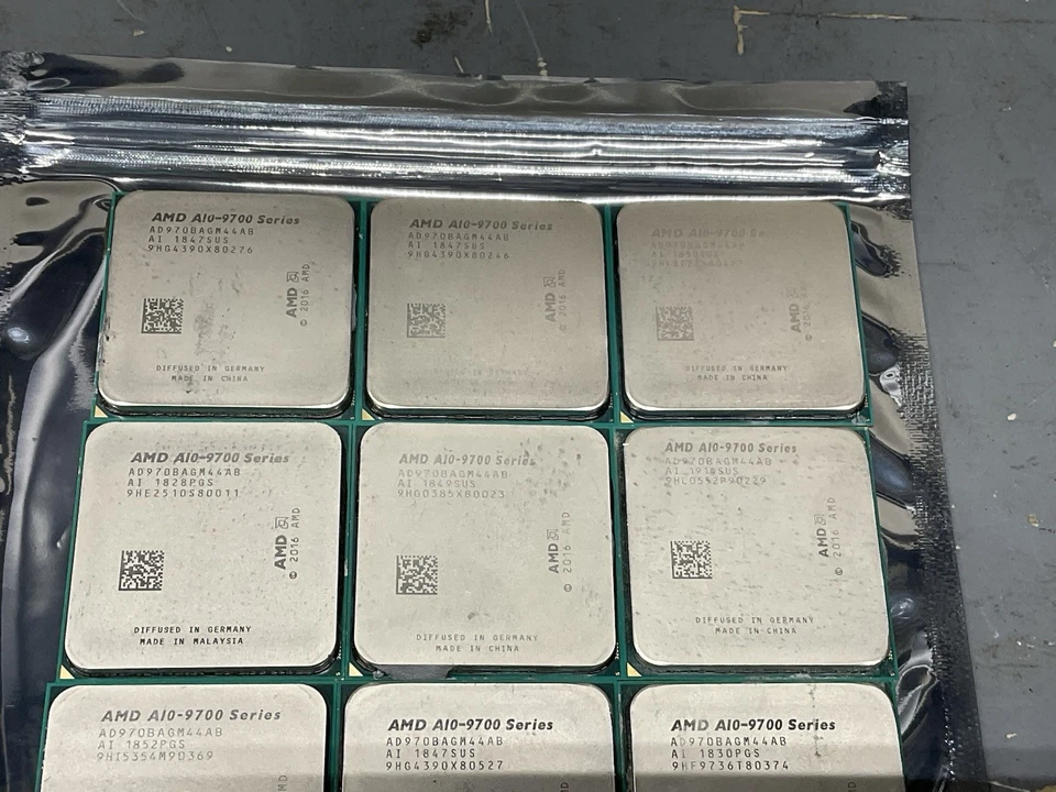 LOTE DE 10 CPU DE ESCRITORIO AMD SERIE A10 A10-9700 3,50 GHz (ad9700agm44ab) para repuestos Foto 3 de 4