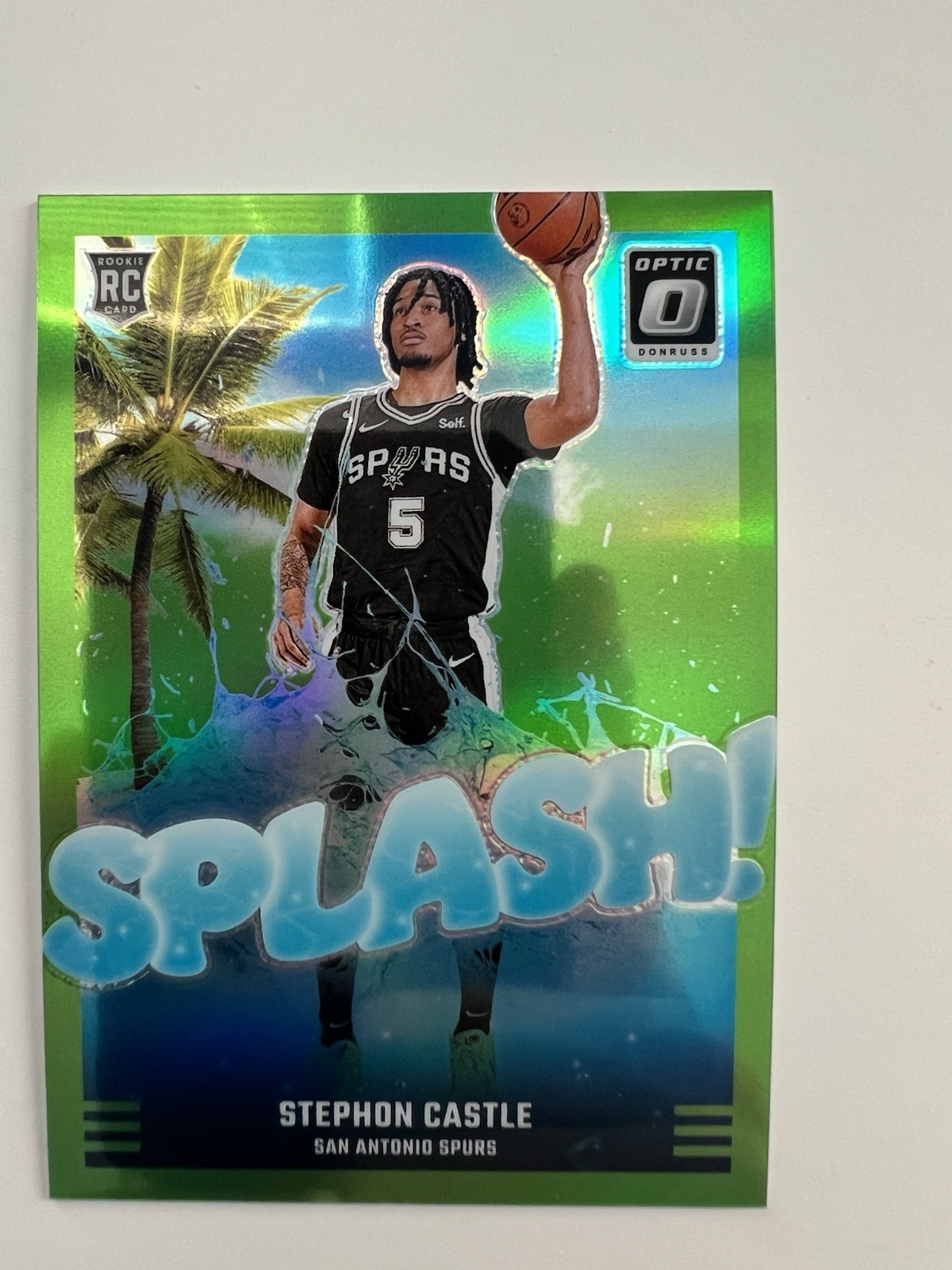 2024-25 Optic - Stephon Castle #14 Splash! Lime Green 93/199 (RC)