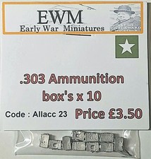 Early War 20mm (1/72) British .303 Ammunition Boxes