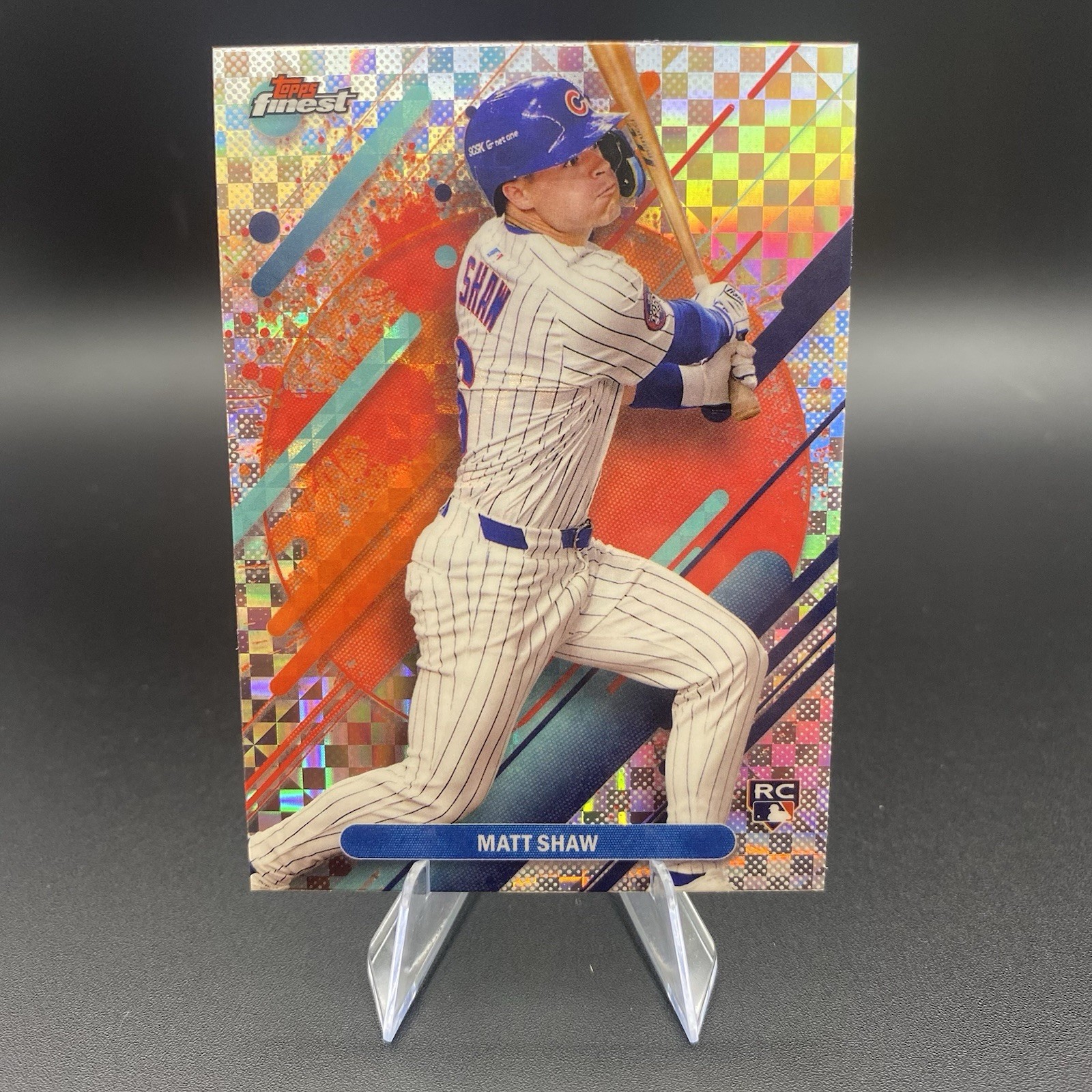 2025 Topps Finest  Matt Shaw Rare Checkerboard Refractor #265