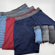 Fruit of the Loom Men's Micro-Stretch Boxer Briefs, 6-Pack Small NWOT