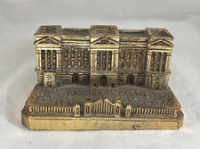Vintage 4&frac12;" Wide Metal Souvenir Building - Buckingham Palace - Brass Finish