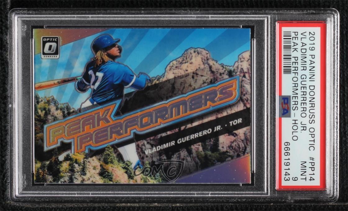 2019 Donruss Optic Holo Prizm Vladimir Guerrero Jr PSA 9 MINT Rookie RC t3w