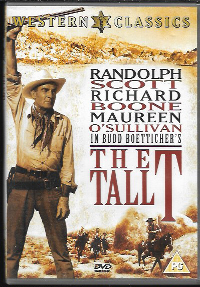 THE TALL T GENUINE R2 DVD RANDOLPH SCOTT MAUREEN O'SULLIVAN RICHARD BOONE
