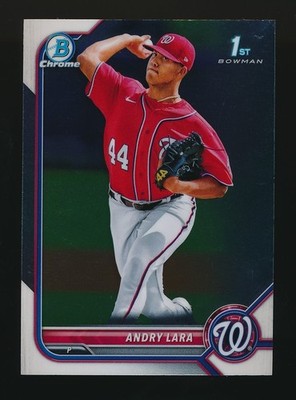 ANDRY LARA   2022 Bowman Chrome Prospects #BCP70 Washington Nationals
