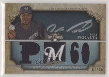 2013 Triple Threads Future Phenoms Black Silver Ink 7/25 Wily Peralta Auto 4y4