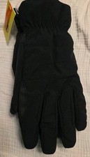 Men's Black All In Motion Warmest Gloves Touch Screen Compatible NWT