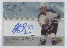 2007-08 Upper Deck Ice Glacial Graphs Dustin Brown #GG-DB Auto 0c3