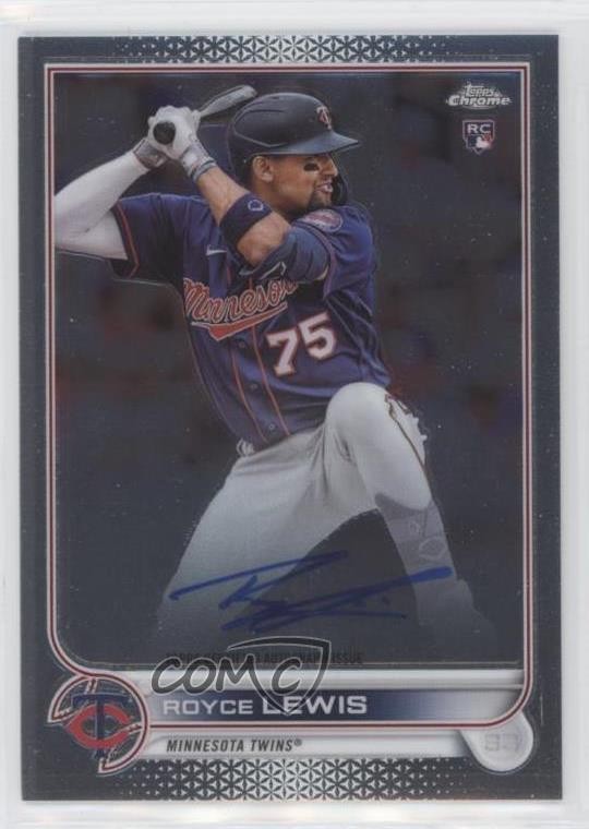2022 Topps Chrome Rookie Auto Royce Lewis #RA-RL Auto RC 7c5