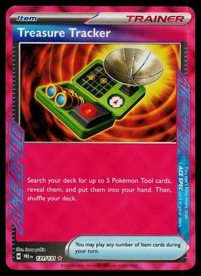 Pokemon Karte Treasure Tracker 131/131 Prismatic Evolutions ACE SPEC Rare