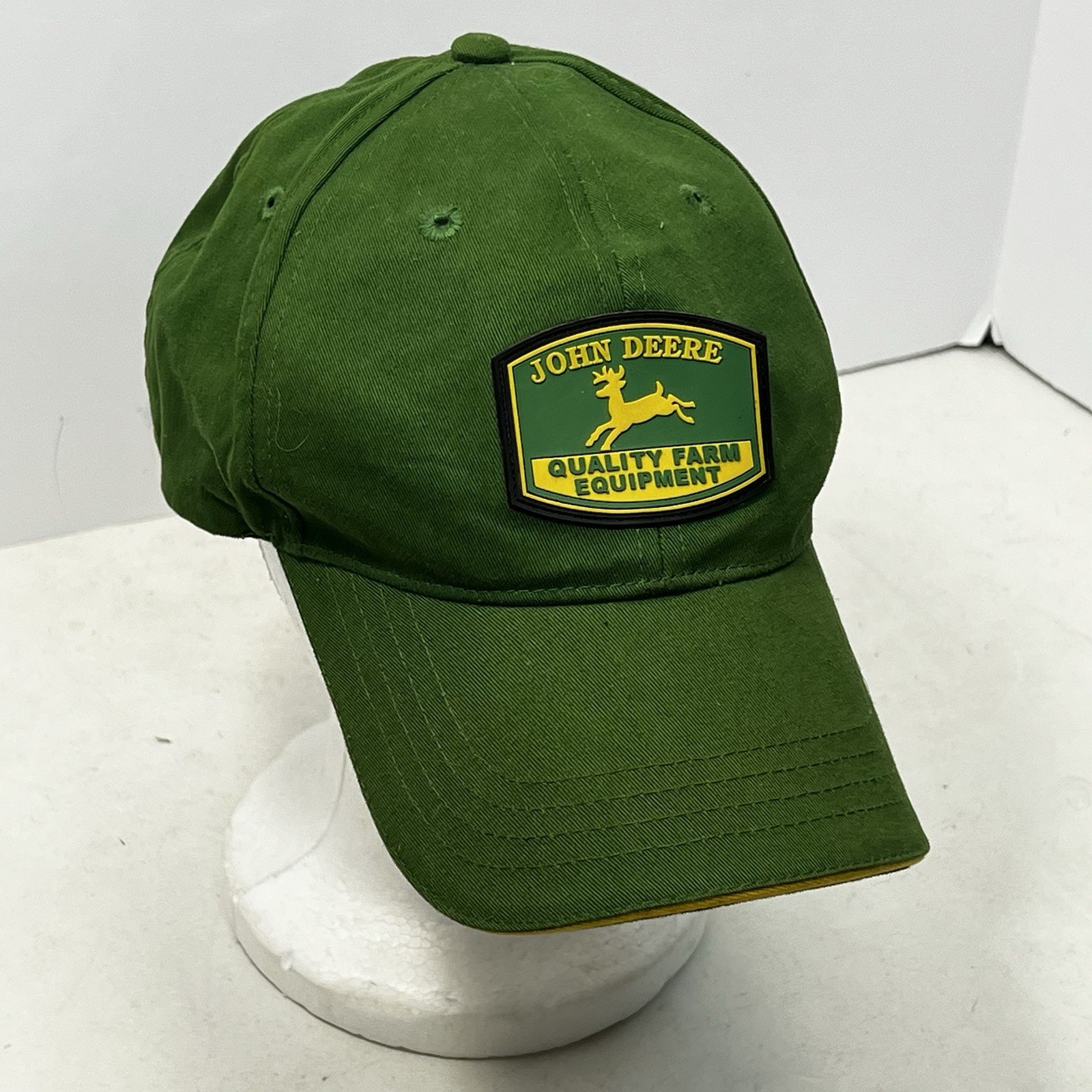 John Deere Quality Farm Equipment Adjustable Strap Back Baseball Hat Green image 7