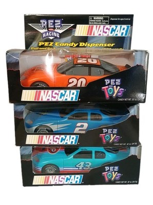 Nascar Pez Candy Dispenser Lot OF 3 Still In Boxes #20#2#43