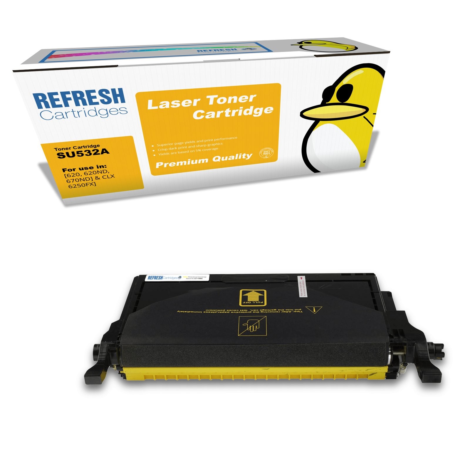 Refresh Cartridges Yellow Y5082L Toner Compatible With Samsung Printers