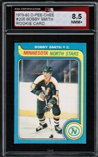 1979 80 OPC O-Pee-Chee #206 Bobby Smith Rookie Rc KSA 8.5 NMM+